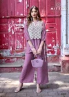 Beauty Line By Mittoo Viscose Weaving Kurti With Bottom
